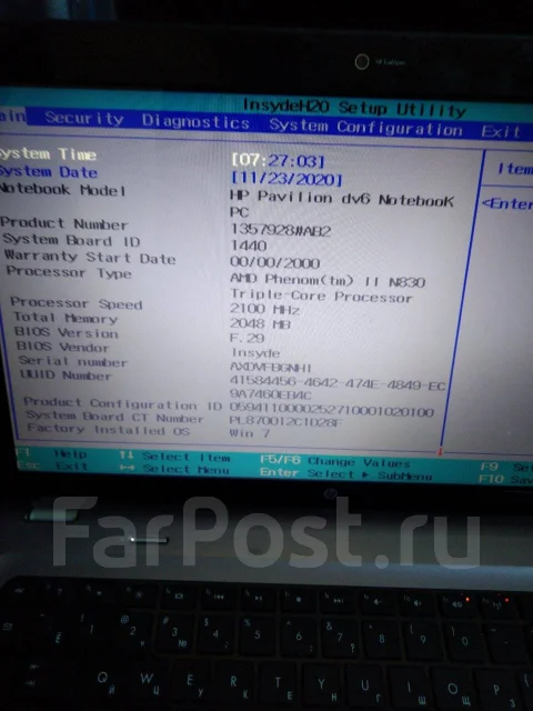 HP Pavilion dv6. 15.6", 2����, WiFi: 1, Bluetooth: 1, ����������� �� 1��. ����