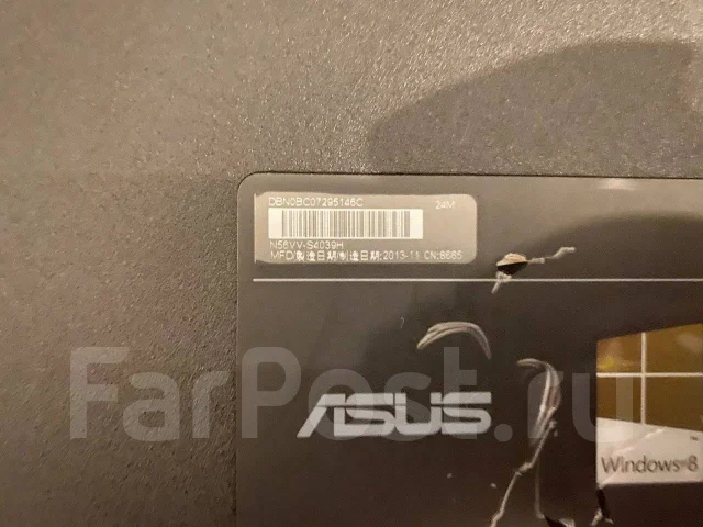 Asus N56VV-S4039H. 15.6", 2,6����, ��� 4 ��, ���� 750���, WiFi: 1, Bluetooth: 1 ����
