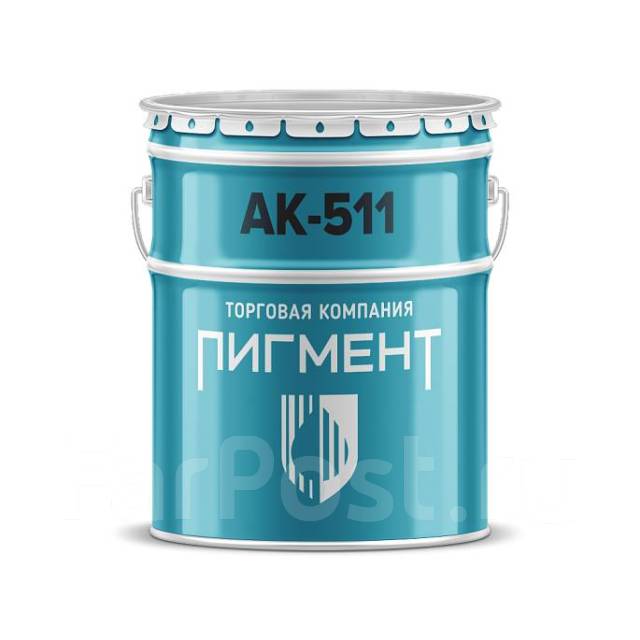 Эмаль АК-511 белая 25кг (краска для дорожной разметки ), под заказ ...