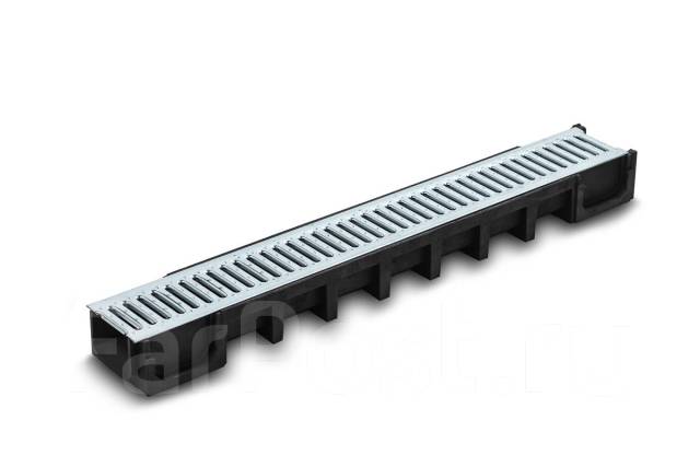 Лоток водоотводной дренажный лпк 100.70 с оцинков. реш. А15. в наличии ...