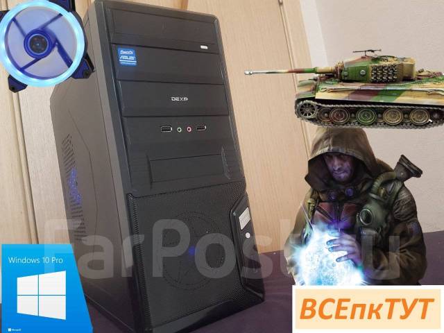 ПК 6 ядер FX6300 3.8GHz + 16Gb DDR3 + 500G + GTX1070 8Gb, б/у, в ...