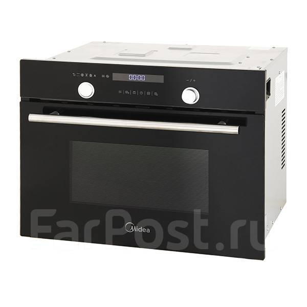 Встраиваемый электрический духовой шкаф midea tf944eg9 bl silver