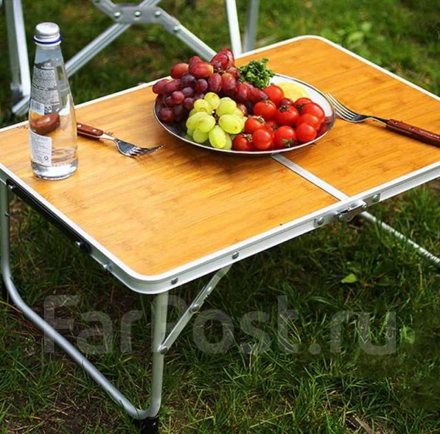 Складной туристический стол для пикника, похода и рыбалки - 1,5 кг, новый,  в наличии. Цена: 1 500₽ во Владивостоке