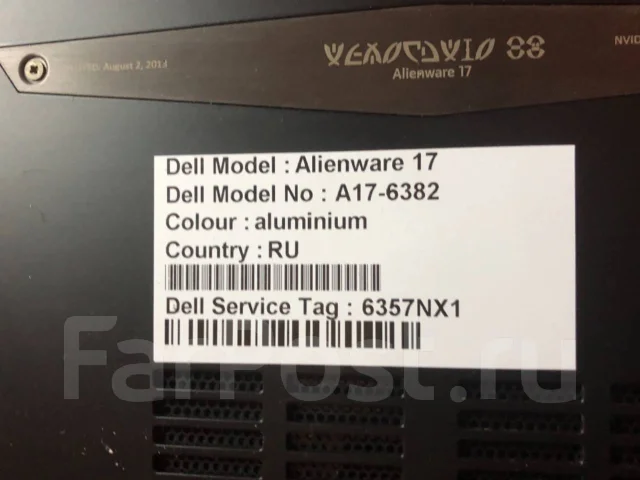 Dell Alienware. 17.3", 2,4����, ��� 16 ��, ���� 750���, WiFi: 1, Bluetooth: 1 ����