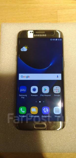 Смартфон Samsung S7 Edge G935X Gold I, 32 гб, 5.50", моноблок, золотой ...