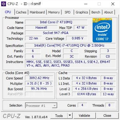 Intel Core i7-4710MQ ����
