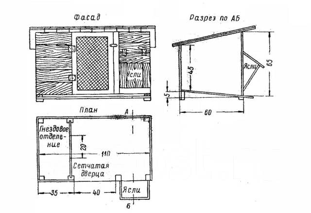 Размеры клеток кроликам своими руками чертежи