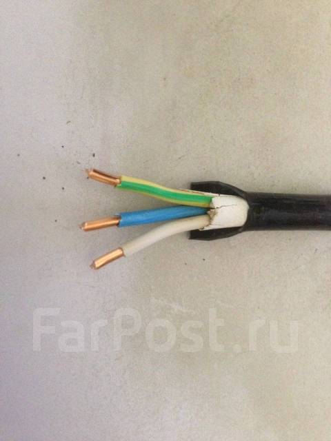 Кабель ВВГнг-FRLS 3х6. (К-136 нг-LS3х6), б/у, в наличии. Цена: 160₽ во ...