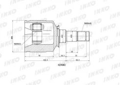 Inko 429082 ���� ���������� TO708 Toyota Caldina ST215 / Camry SXV10 / 4304032010 ����