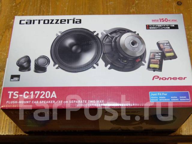 Pioneer Carrozzeria TS-C1720A, компонентные, 40 Вт, б/у, в