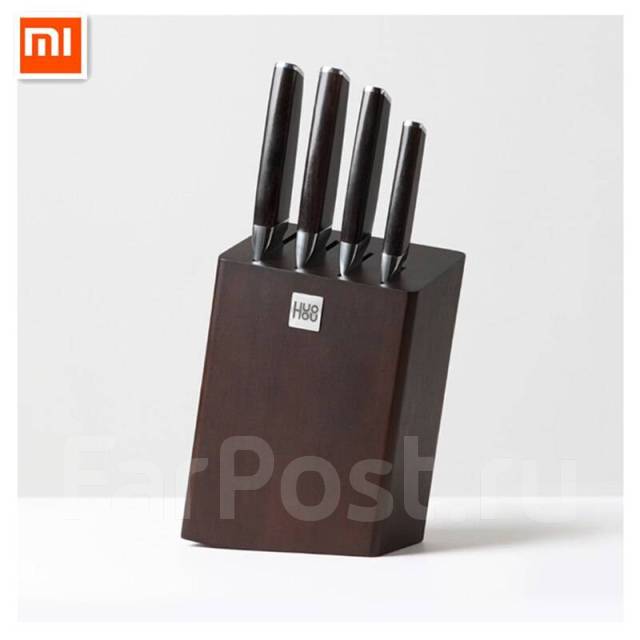 Набор ножей Xiaomi Huo Hou Fire Waiting Steel Knife Set с подставкой ...