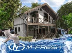 M-fresh Kokos (Строительный проект каркасного деревянного дома! ). 100-200 кв. м., 2 этажа, 4 комнаты, каркас