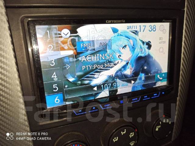 Carrozzeria FH-9200DVD RUS 87.5-108FM Процессор DSP USB Bluetooth