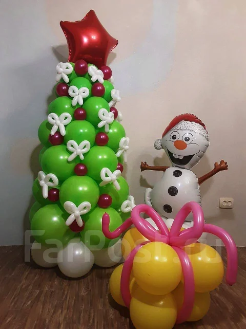 Новогодние Украшения Из Воздушных Шаров
