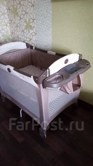 Манеж кровать складная graco