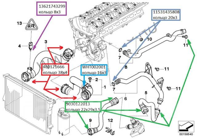 Прокачка системы охлаждения bmw e83