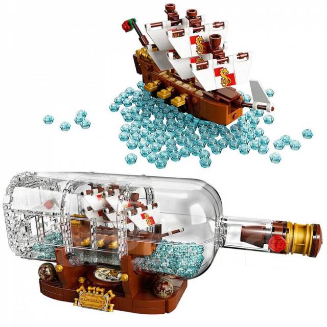 Конструктор Lepin (Лучший аналог Lego) 83029 Корабль в бутылке