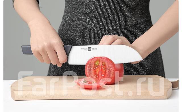 Набор ножей xiaomi huo hou fire kitchen steel knife set с подставкой 6 предметов обзор