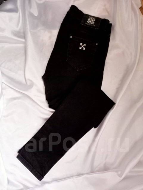 Джинсы Off-White, унисекс, р.32 (46 росс. ), хлопок+эластан, оригинал ...