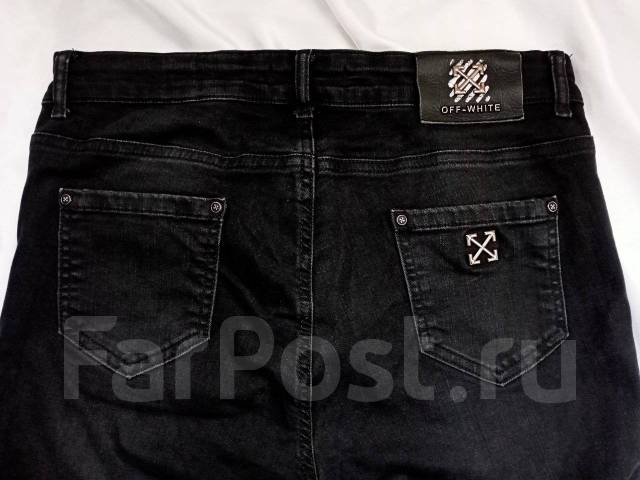 Джинсы Off-White, унисекс, р.32 (46 росс. ), хлопок+эластан, оригинал ...