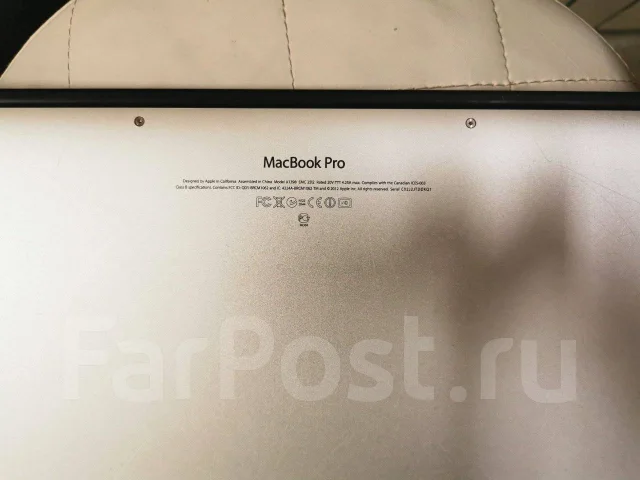 Apple MacBook Pro 15 2012 Mid MC975. 15", 2,3����, ��� 8 ��, ���� 250���, WiFi: 1, Bluetooth: 1, ����������� �� 5��. ����