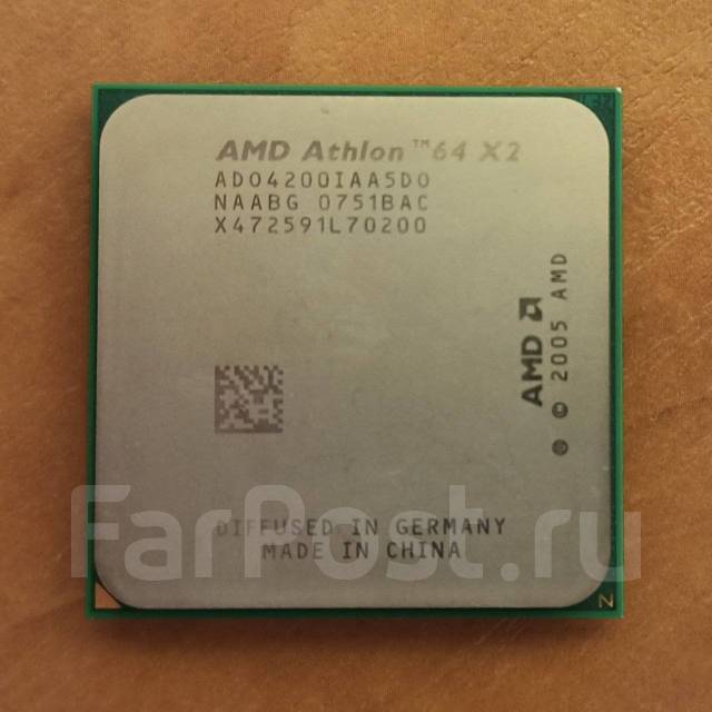 Процессор AMD Athlon64 X2 4200+ 2.2ГГц Socket AM2, б/у, в наличии. Цена ...