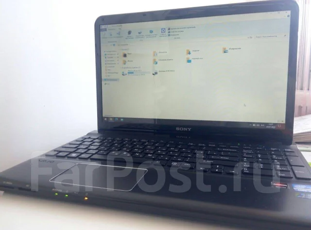 Sony VAIO. 15.5", 2,5����, ��� 6 ��, ���� 640���, WiFi: 1, Bluetooth: 1 ����