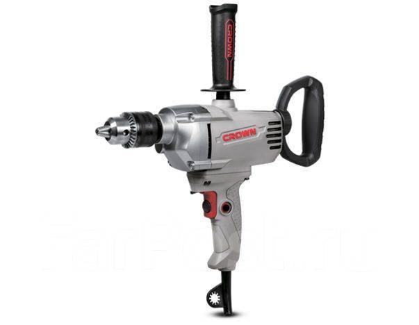 Дрель низкооборотистая CT10148 Crown 1200 Вт, патpoн 16 мм, 0-550 об/м ...