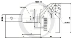 ���� �������� ����� Nissan AD / Wingroad / sunny / Sylphy JCT0024A ����