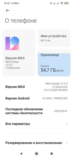 Xiaomi Mi9 Lite. �/�, ����������, 4G LTE, Dual-SIM, ����������, NFC ����