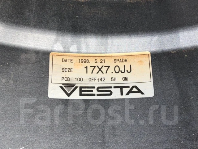 RAYS Versus Spada. 7.0x17", 5x100, ET42, �� 65���. ����