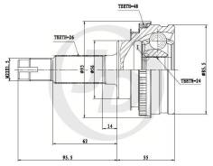 ���� JD � ��� Toyota Camry / Ipsum / Corona 3S / 4S / JCT0045A ����