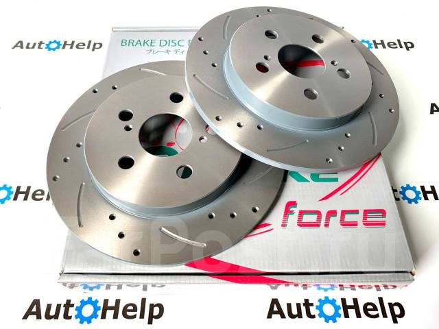 Диски тормозные задние перфорированные G-brake GFR-01804L | GFR-01804R ...