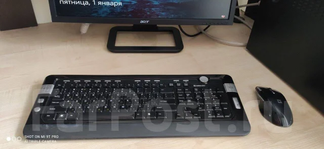 Компьютер с 23\" full hd монитором на водяном охлаждении 16Gb RAM, SSD ...