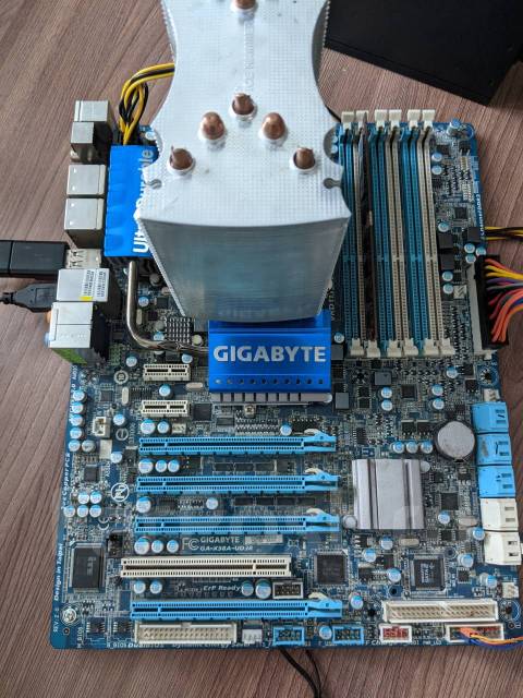 Материнская плата 1366/i7 930/4g/SSD 240, LGA1366, Gigabyte, б/у, в ...