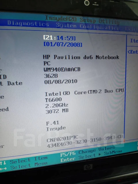HP Pavilion dv6-1450er. 15.6", 2����, ��� 3072 ��, ���� 1���, WiFi: 1, ����������� �� 1��. ����