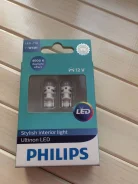 ����� ������������ W5W Ultinon Led 4000k 11961ulw4 X2 (2��) Philips 11961ULW4X2 ����