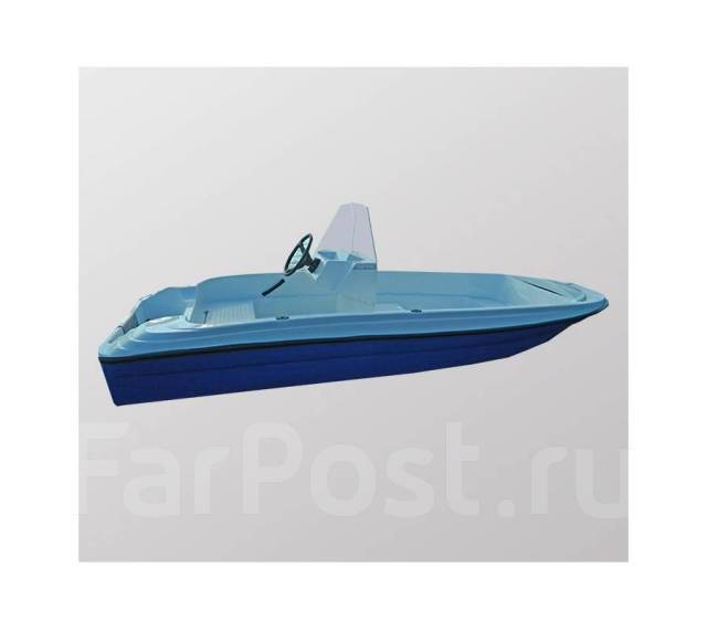 Стеклопластиковая лодка Пингвин с консолью (тримаран ), без двигателя ...