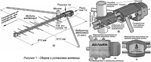 Схема усилителя антенны дельта