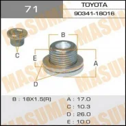 ���� ������������ A/T Masuma Toyota 18x1.5 Masuma M71 ����