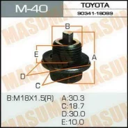 ���� ������������ � �������� Masuma Toyota 18�1.5mm 2L,3L,1C,2C,1#B,1G,7M,4S Masuma M40 ����