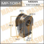 ������ ������������� Masuma MP-1084 / front, X-Trail T31 07- Masuma, �������� MP1084 ����