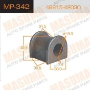 ������ ������������� Masuma MP-342 / rear, Rav 4 ACA20, ZCA25 �-�2��. Masuma, ������ MP342 ����