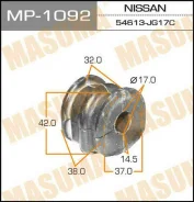 ������ ������������� Masuma MP-1092 / rear, X-Trail 07- [��.2] Masuma, ������ MP1092 ����
