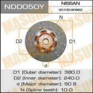 ���� ��������� Masuma 380*240*10*50.8, Nissan Masuma NDD050Y ����