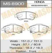 ������� �������� Masuma MS-8900 / CR-V/V2000, V2200 front Masuma, �������� MS8900 ����