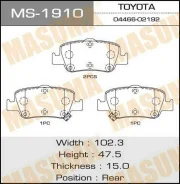 ������� �������� Masuma MS-1910 / Auris/ ADE157L rear 2010- Masuma, ������ MS1910 ����
