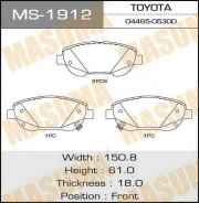 ������� �������� Masuma MS-1912 Verso, AUR21L front Masuma, �������� MS1912 ����