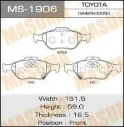 ������� �������� Masuma MS-1906 Yaris, NLP90L, SCP90L, NLP130L Masuma MS1906 ����