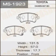 ������� �������� Masuma MS-1923 Corolla/ NDE120, ZZE12#, CDE120 front Masuma, �������� MS1923 ����